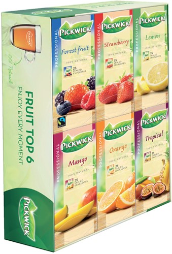 Thee Pickwick multipack original 6x25 zakjes fruit