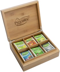Pickwick Theekist Bamboe 6vaks Fairtrade