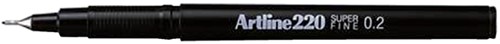 Fineliner Artline 220 rond 0.2mm zwart