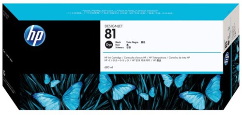 Inkcartridge HP 81 C4930A zwart