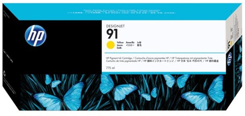 Inkcartridge HP C9469A 91 geel