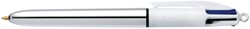 Balpen Bic 4kleuren Shine doos à 12 stuks
