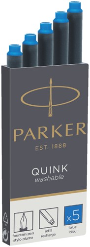 Inktpatroon Parker Quink uitwasbaar Koningsblauw-2