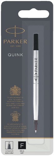 Rollerpenvulling Parker zwart fijn 0.5mm op blister