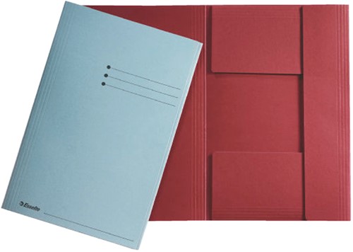 Dossiermap Esselte manilla 3klep folio rood