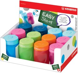 Puntenslijper STABILO Easy 4500 3 in 1 ass rechts-linkshandig en kleur