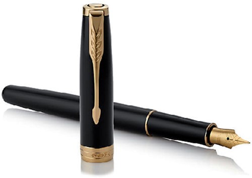 Vulpen Parker Sonnet black lacquer GT M-3