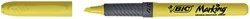 Markeerstift Bic grip geel