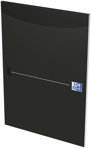 Schrijfblok Oxford Office Smart A4 lijn 50 vel 90gr zwart