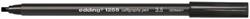 Kalligrafiepen edding 1255 zwart 3.5mm