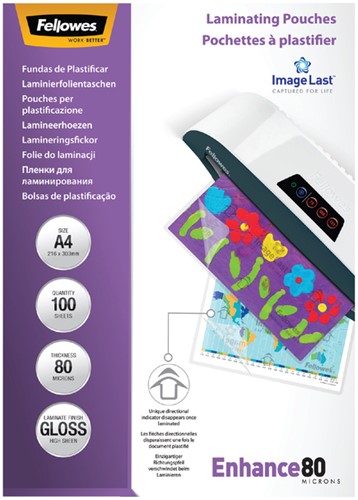 Lamineerhoes Fellowes A4 2x80micron 100stuks-3