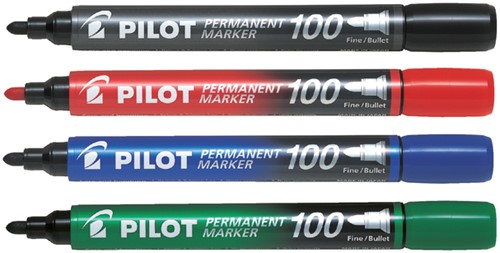 Viltstift PILOT SCA-100-B rond 1mm blauw-2