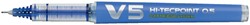 Rollerpen PILOT begreen Hi-Tecpoint V5 0,3mm blauw