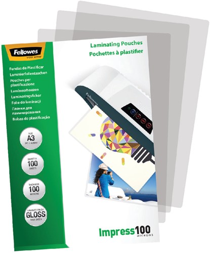 Lamineerhoes Fellowes A3 2x100micron 100stuks-2