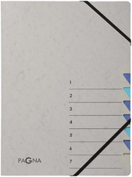 Sorteermap Pagna Easy 7 tabs A4 grijs