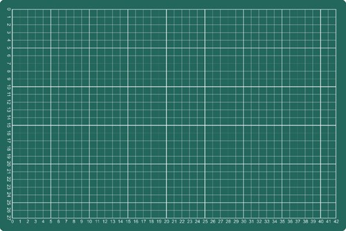 Snijmat Rillstab A3 450X300mm groen