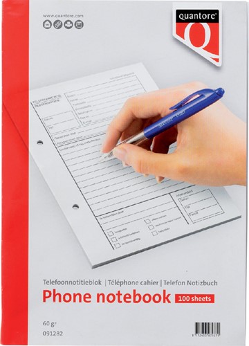 Telefoonnotitieblok Quantore