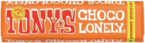 Chocolade Tony's Chocolonely reep 47gr karamel zeezout