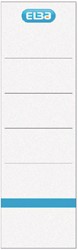 Rugetiket Elba breed 59x190mm zelfklevend wit/blauw