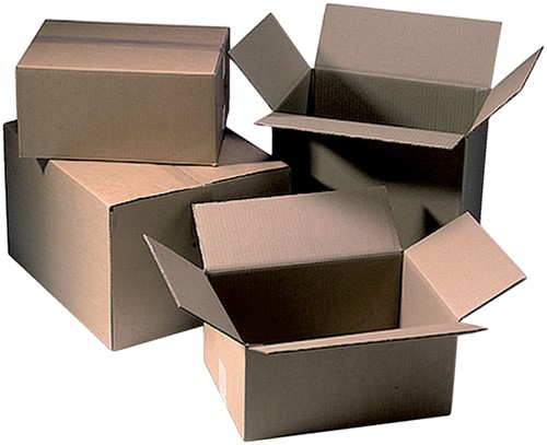 Amerikaanse vouwdoos CleverPack 200x200x110mm B-golf bruin 30 stuks-3