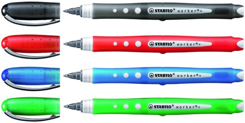 Rollerpen STABILO worker 0.5mm colorful 2019/40 rood-2