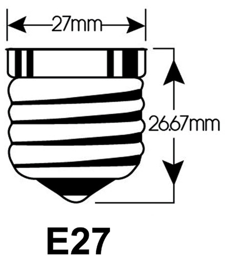 Ledlamp Integral E27 4,5W 2700K warm licht 470lumen dimbaar-2