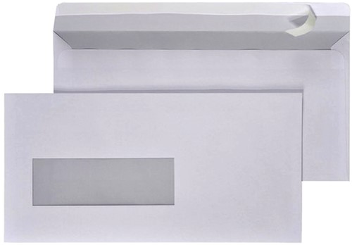 Envelop Quantore 110x220mm venster 3x10cm links zelfkl 500st-2