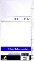 Telefoonalbum KTC navulling A-Z 4-rings