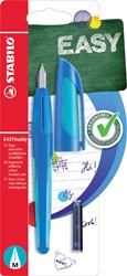 Vulpen STABILO Easybuddy rechtshandig donkerblauw/lichtblauw blister
