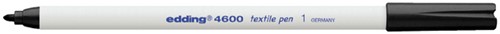 Viltstift edding 4600 textiel rond zwart 1mm