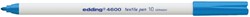 Viltstift edding 4600 textiel rond lichtblauw 1mm