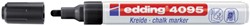 Krijtstift edding 4095 rond zwart 2-3mm doos à 10 stuk