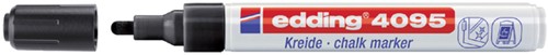 Krijtstift edding 4095 rond zwart 2-3mm doos à 10 stuk
