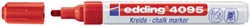 Krijtstift edding 4095 rond rood 2-3mm