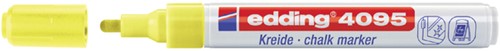 Krijtstift edding 4095 rond neon geel 2-3mm doos à 10 stuk