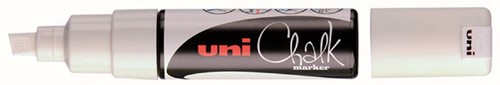Krijtstift Uni-ball schuin wit