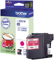 Inktcartridge Brother LC-22U rood
