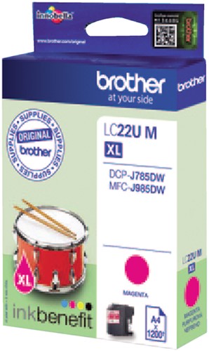 Inktcartridge Brother LC-22U rood-3