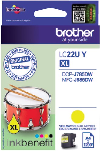 Inktcartridge Brother LC-22U geel-2