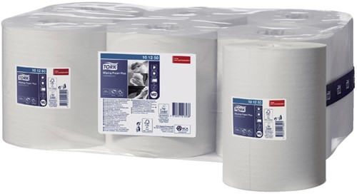 Poetsrol Tork M2 101250 2laags 25cmx160m wit 6rollen-2