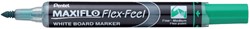 Viltstift Pentel MWL5SBF Maxiflo whiteboard groen 1-5mm