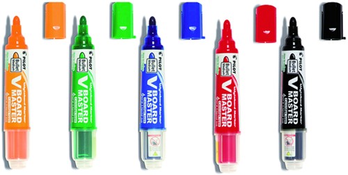 Viltstift PILOT Begreen whiteboard rond assorti 2.3mm 5stuks-2