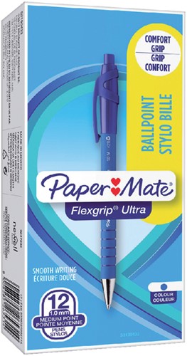 Balpen Paper Mate Flexgrip Ultra blauw medium-3