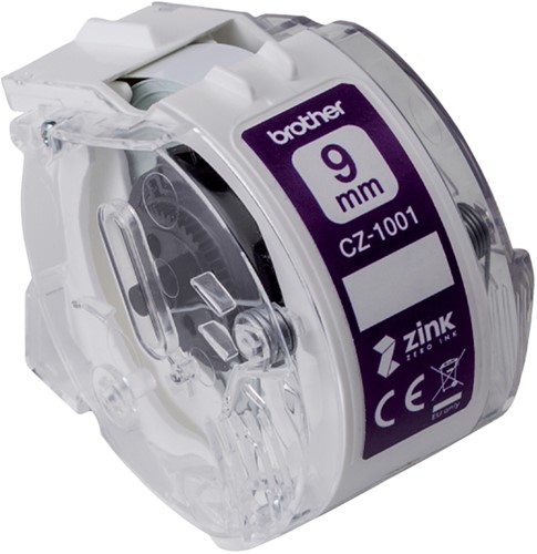 Labeletiket Brother CZ-1001 9mmX5m kleur opdruk-2