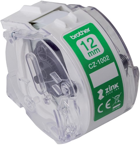 Labeletiket Brother CZ-1002 12mmX5m kleur opdruk-2