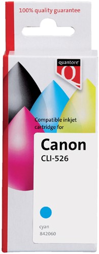 Inktcartridge Quantore Canon CLI-526 blauw