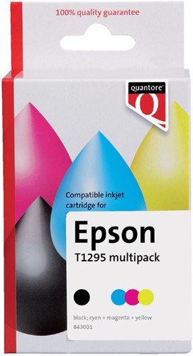 Inktcartridge Quantore Epson T129545 zwart + 3 kleuren