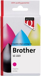 Inktcartridge Quantore Brother LC-223 rood