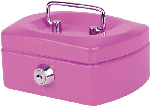 Geldkist Pavo met gleuf 125x95x60mm roze-3