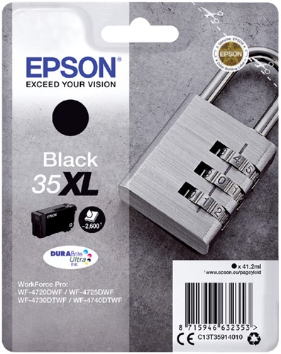 Inktcartridge Epson 35XL T3591 zwart HC